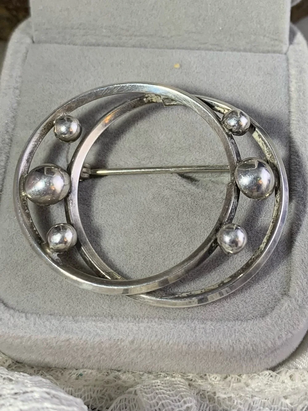 Vintage Sterling BEAU Brooch classic sterling
